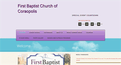 Desktop Screenshot of firstbaptistchurchofcoraopolis.org